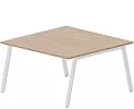 Составной Стол на 2 рабочих места (меламиновые аутлеты)