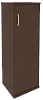 Офисный шкаф узкий средний закрытый, Л/Пр.