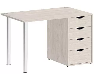 Стол компьютерный на металлокаркасе с тумбой