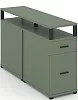 Тумба двухсторонняя опорная/приставная 1 ящик + 1 распашной фасад. С надставкой.