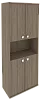 Офисный шкаф для документов высокий полузакрытый