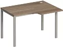 Стол эргономичный правый на металлокаркасе