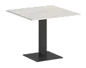 Стол для переговоров квадратный на металлической опоре