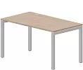 Стол рабочий на металлокаркасе (П-опоры / 2 громмета)