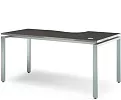 Стол на металлокаркасе письменный эргономичный (левый)
