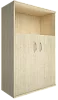 Офисный шкаф средний широкий (2 низкие двери ЛДСП)