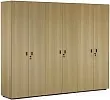 Офисный шкаф для документов + гардероб (чёрный)