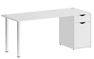 Стол компьютерный на металлокаркасе с тумбой