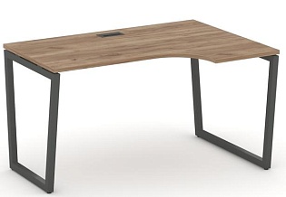 Стол рабочий эргономичный на T2-образных опорах 40х40 (Левый/Правый)