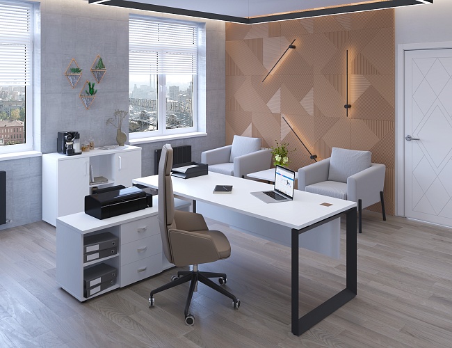 фото кабинет Оникс Белый №3