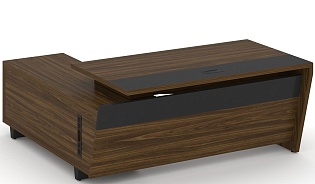 Стол руководителя с опорной тумбой (правый)