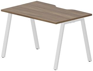 Стол рабочий на металлокаркасе (А-опоры / с эргономичным вырезом)