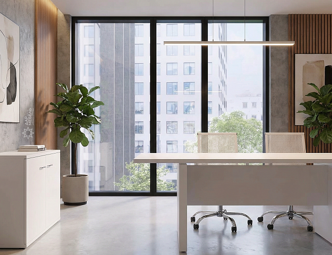 фото кабинет Стил Эво Белый №4