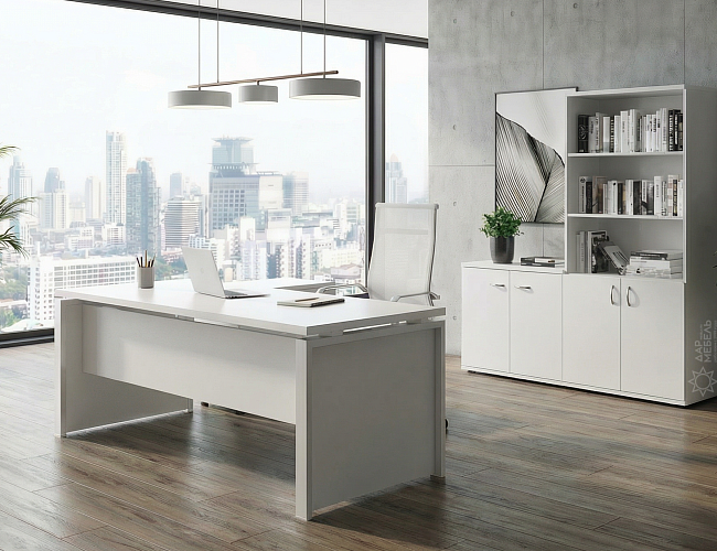 фото кабинет Стил Эво Белый №5