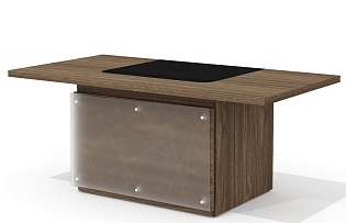 Стол руководителя с декор. траверсом