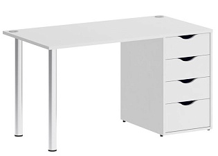 Стол компьютерный на металлокаркасе с тумбой